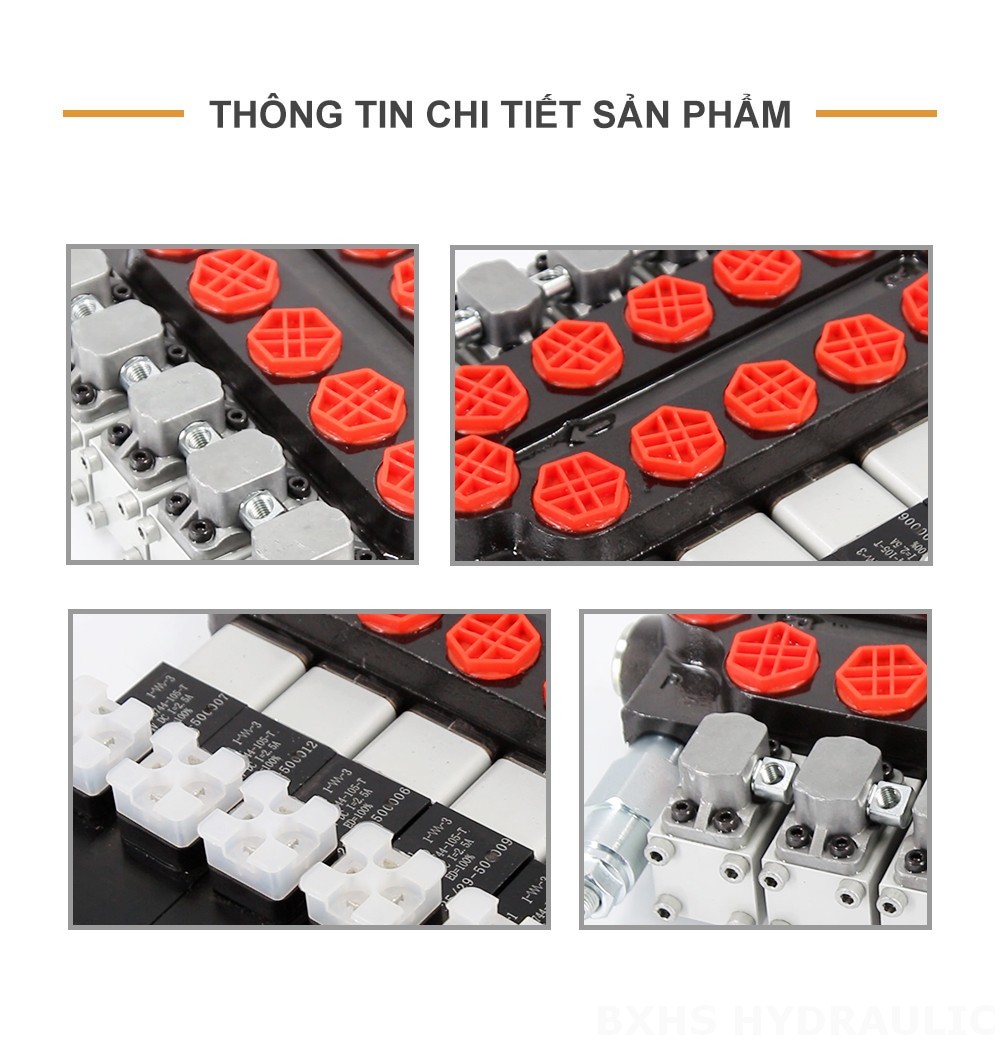 Q45 Biến áp và thủ công Xy lanh 5 Van điều hướng Monoblock